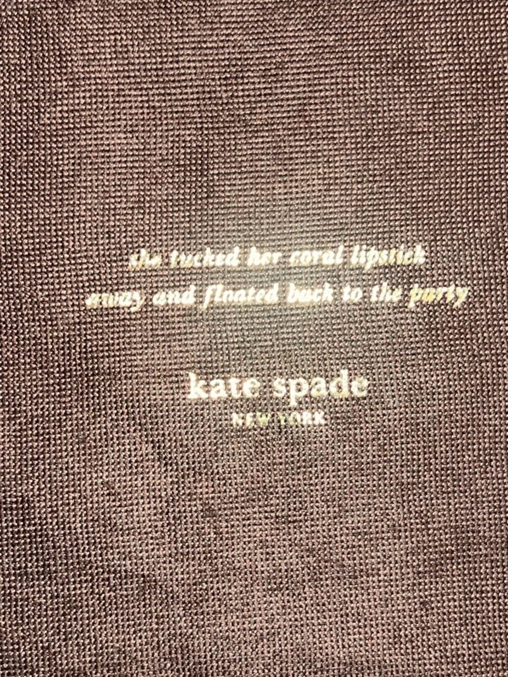 Kate Spade Brown Dust Bag Storage Bag Sleeve 18x18